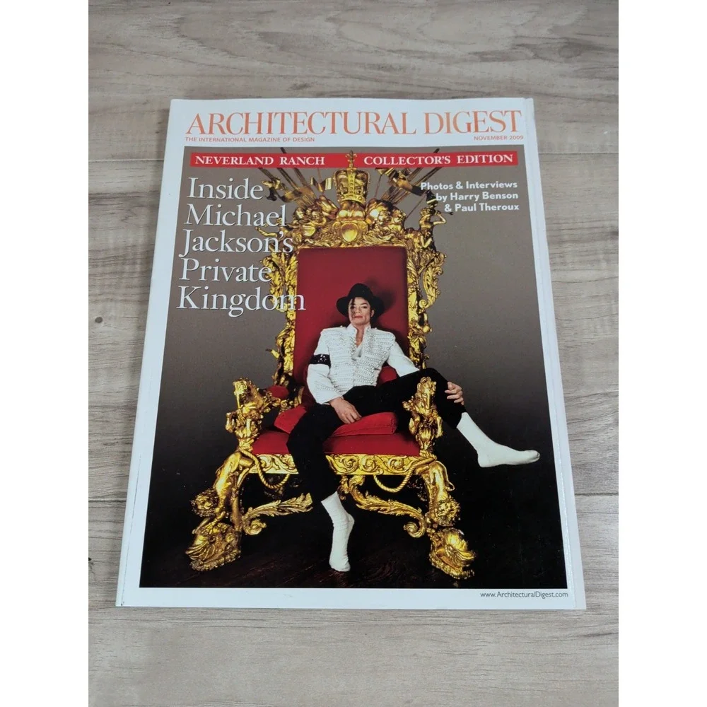 Architectural Digest Magazine - Michael Jackson Issue 2009 November